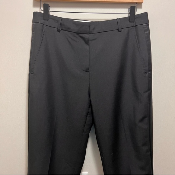 Burberry Uniform Tuxedo Stripe Straight Leg Wool Mohair Pants Size 8 - Picture 4 of 16